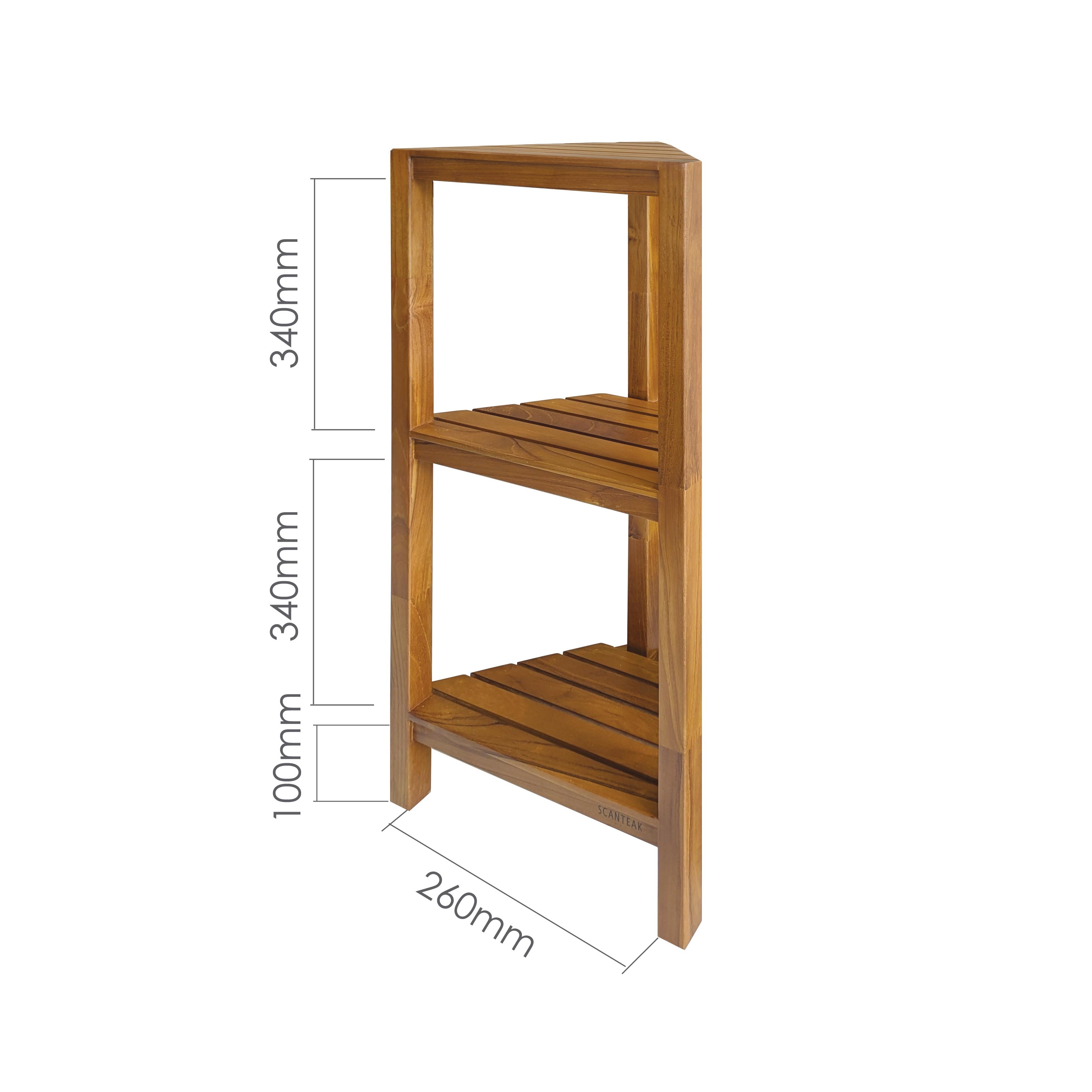 TEREA 3-TIER CORNER SHELF