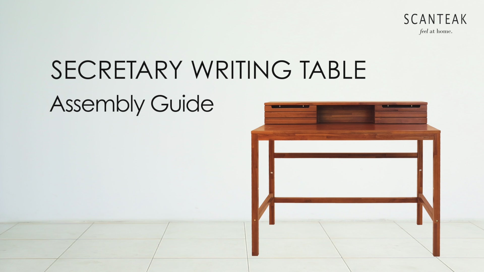 SLAT 110CM SECRETARY DESK
