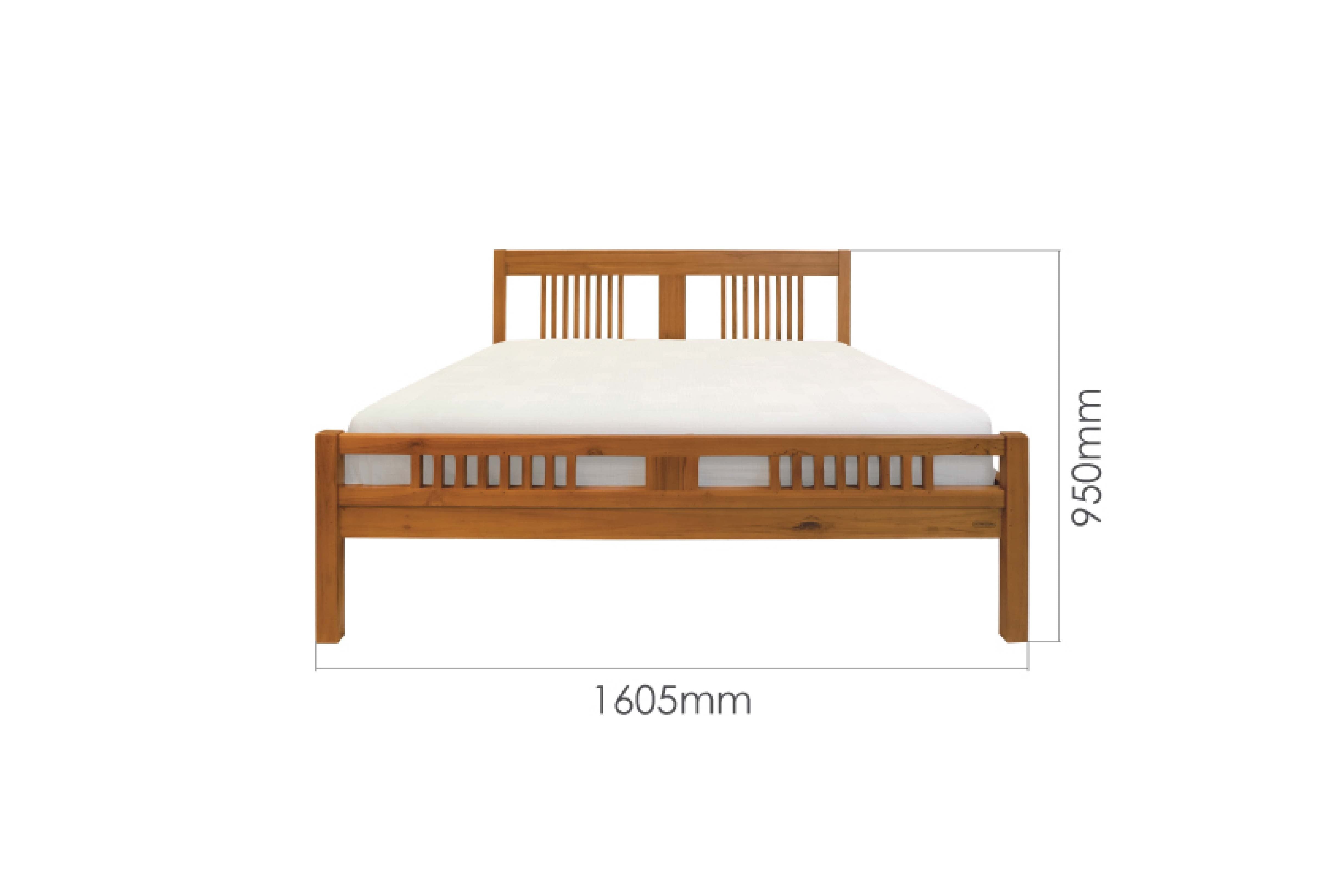 BRIS 5FT QUEEN BED FRAME