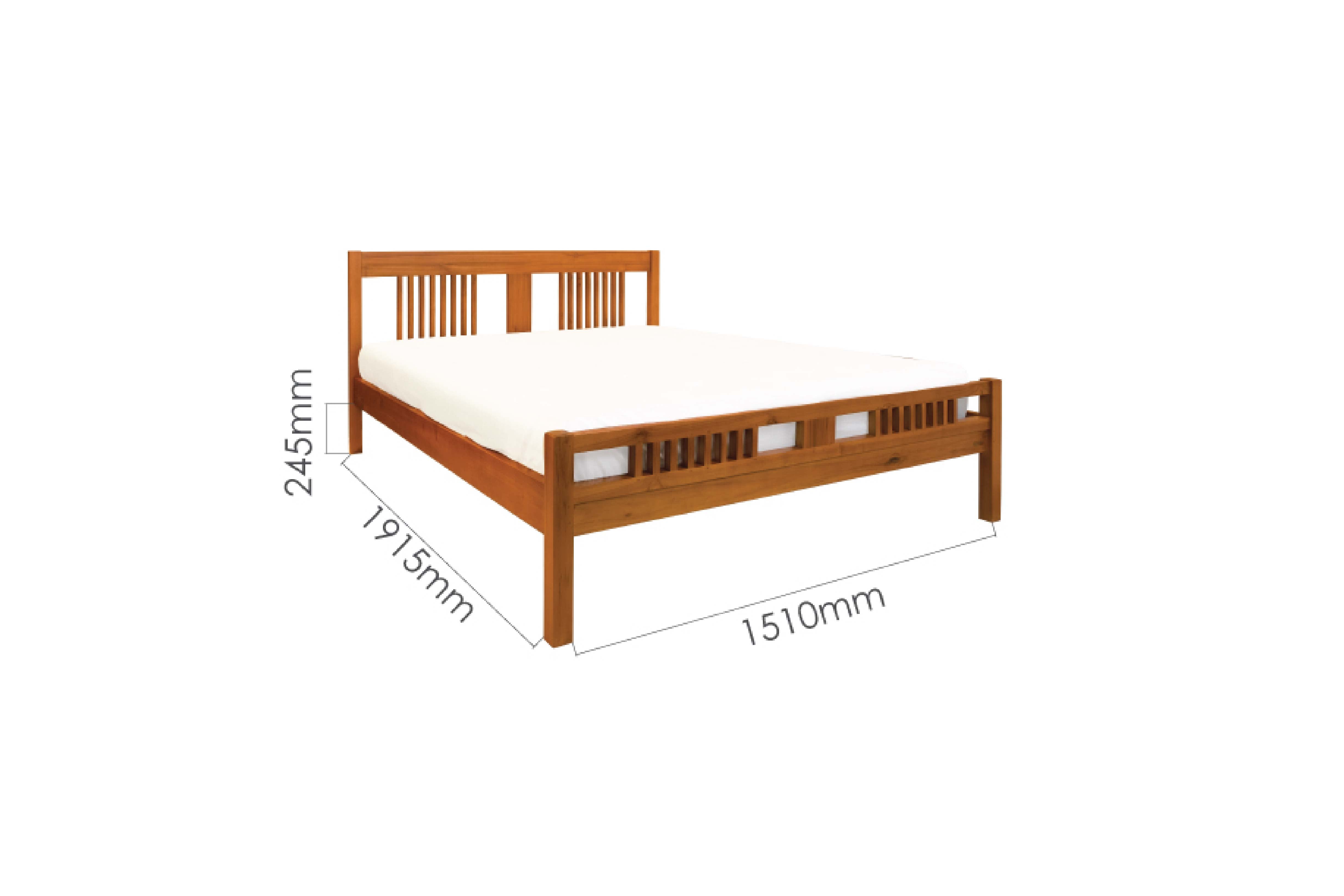 BRIS 5FT QUEEN BED FRAME