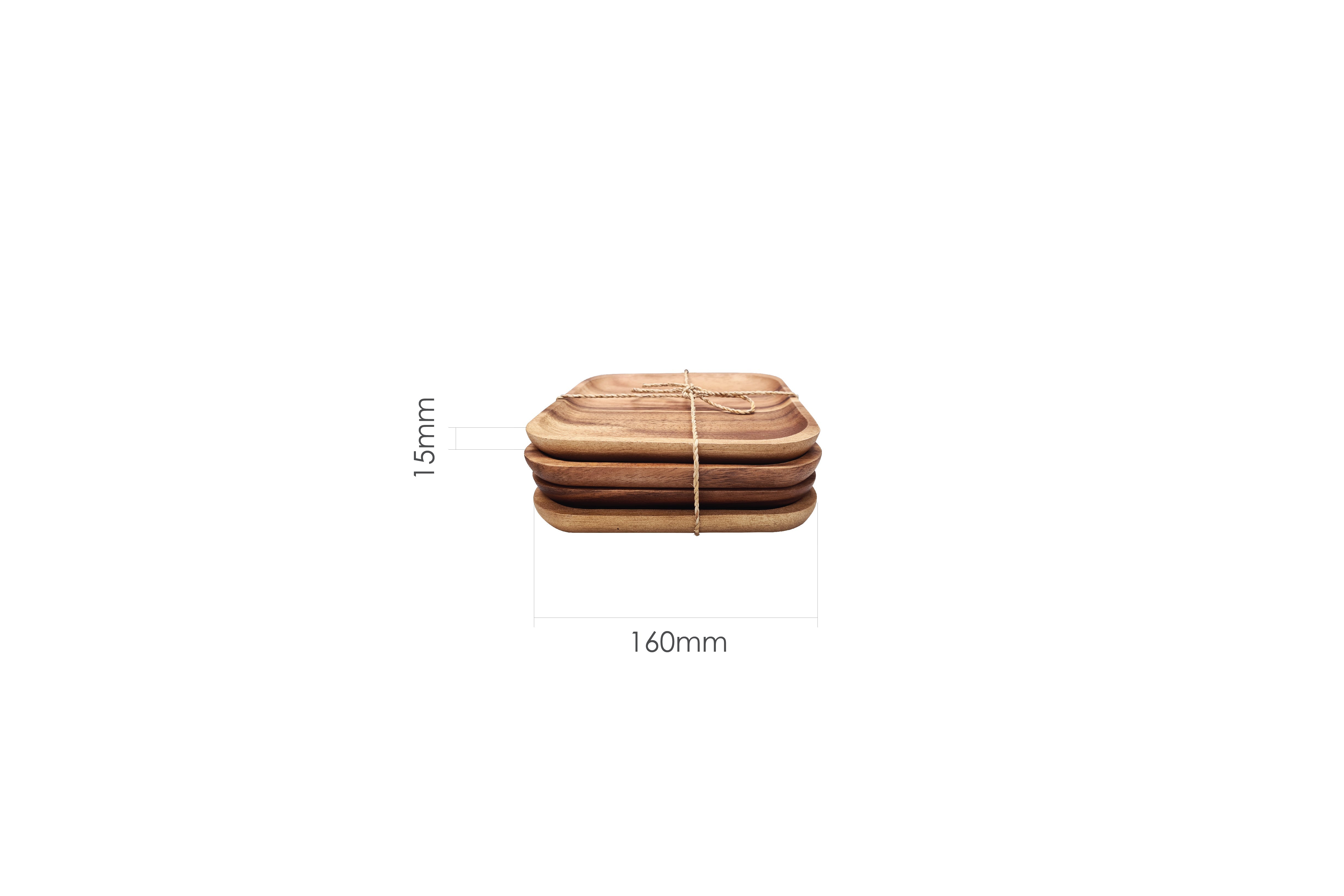 SQUARE PLATE 4PCS SET