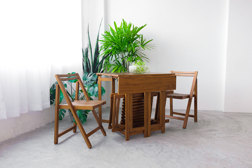 LYFT FOLDABLE DINING SET (1 TABLE + 4 CHAIRS)