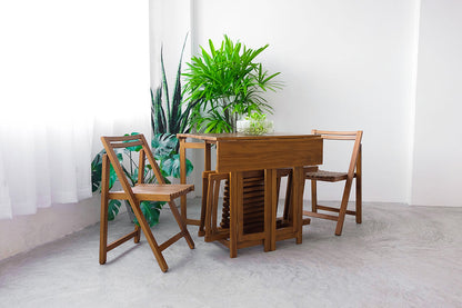 LYFT FOLDABLE DINING SET (1 TABLE + 4 CHAIRS)