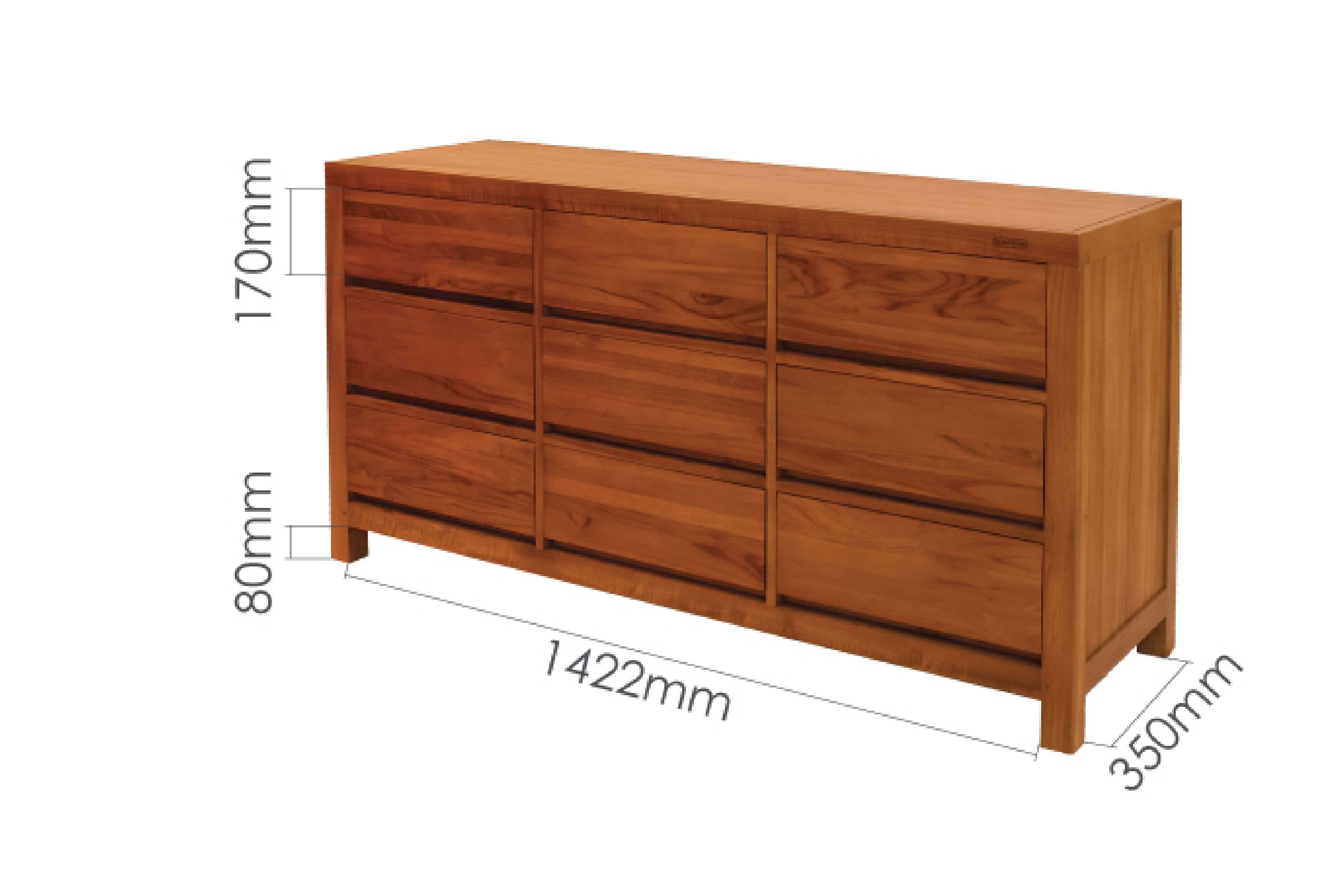 KLASS CHEST OF 9 DRAWERS