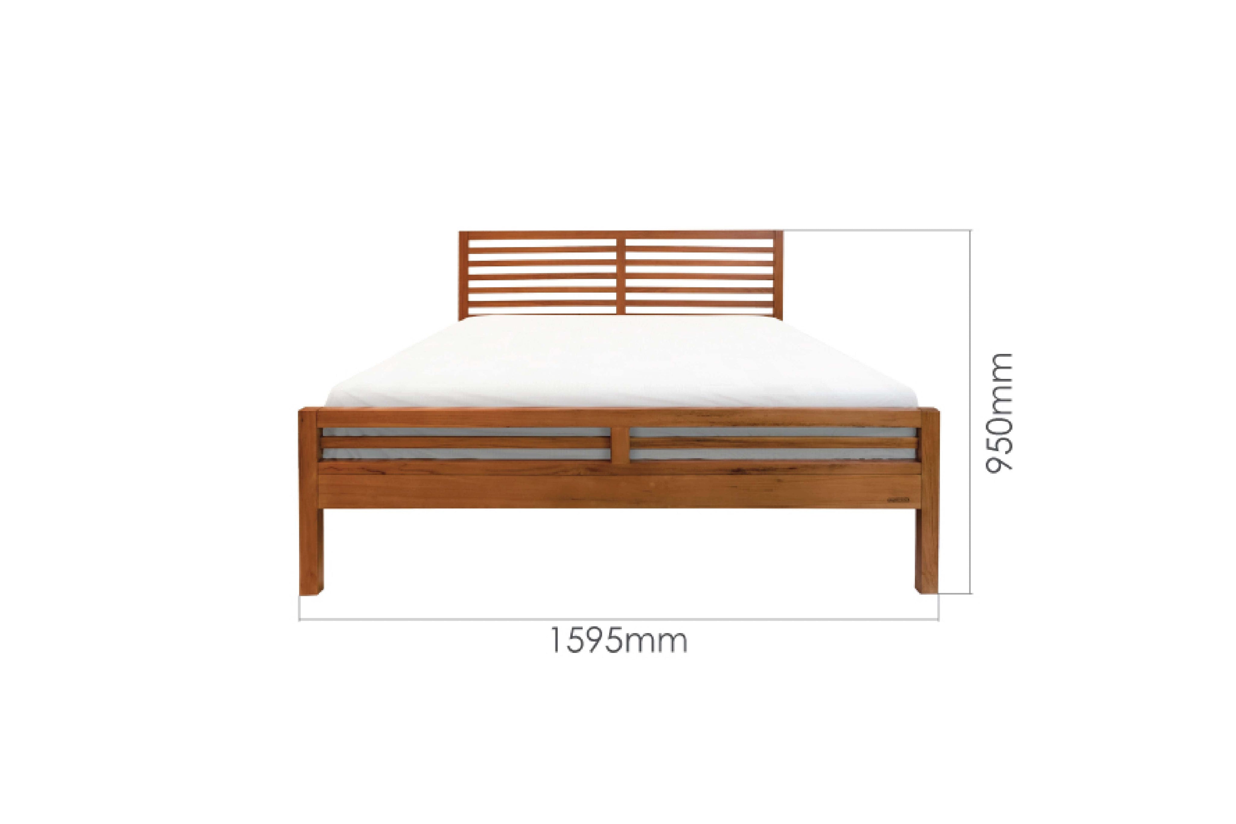 ENKEL 5FT QUEEN BED FRAME Bedframe Bedroom Scanteak Malaysia