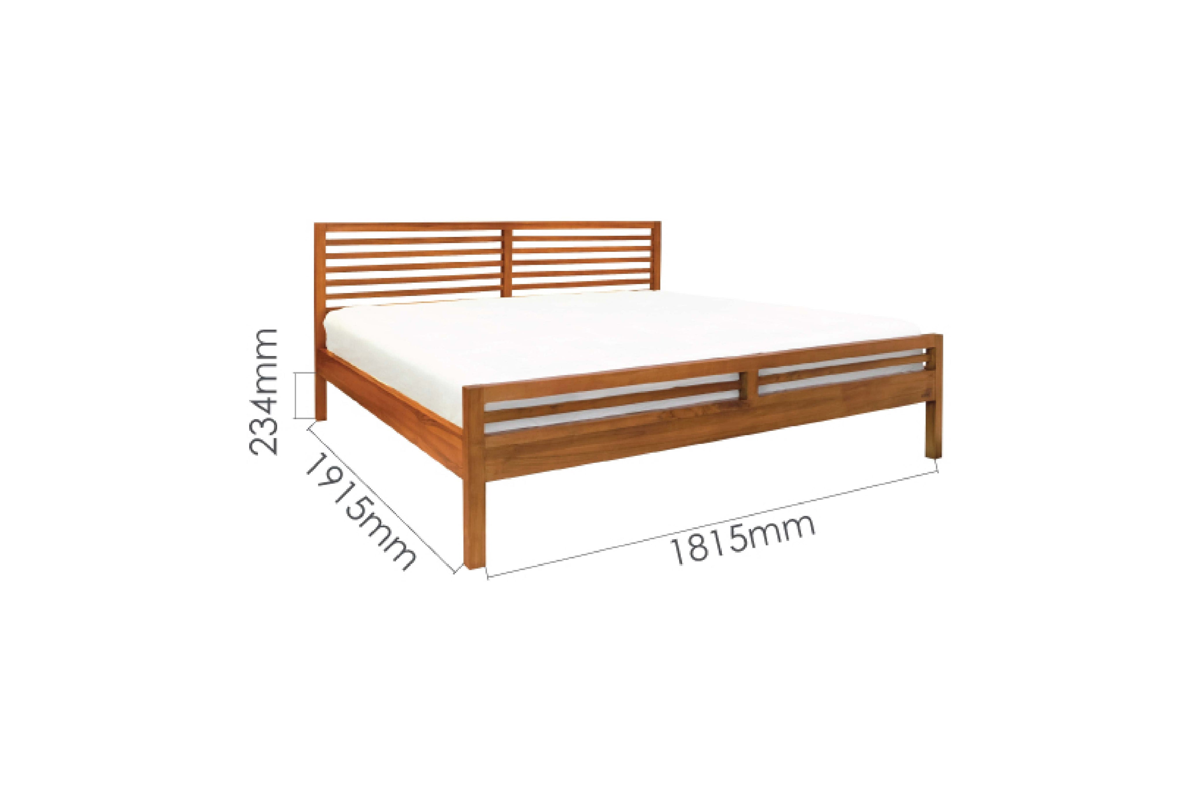 ENKEL 6FT KING BED FRAME Bedframe Bedroom Scanteak Malaysia