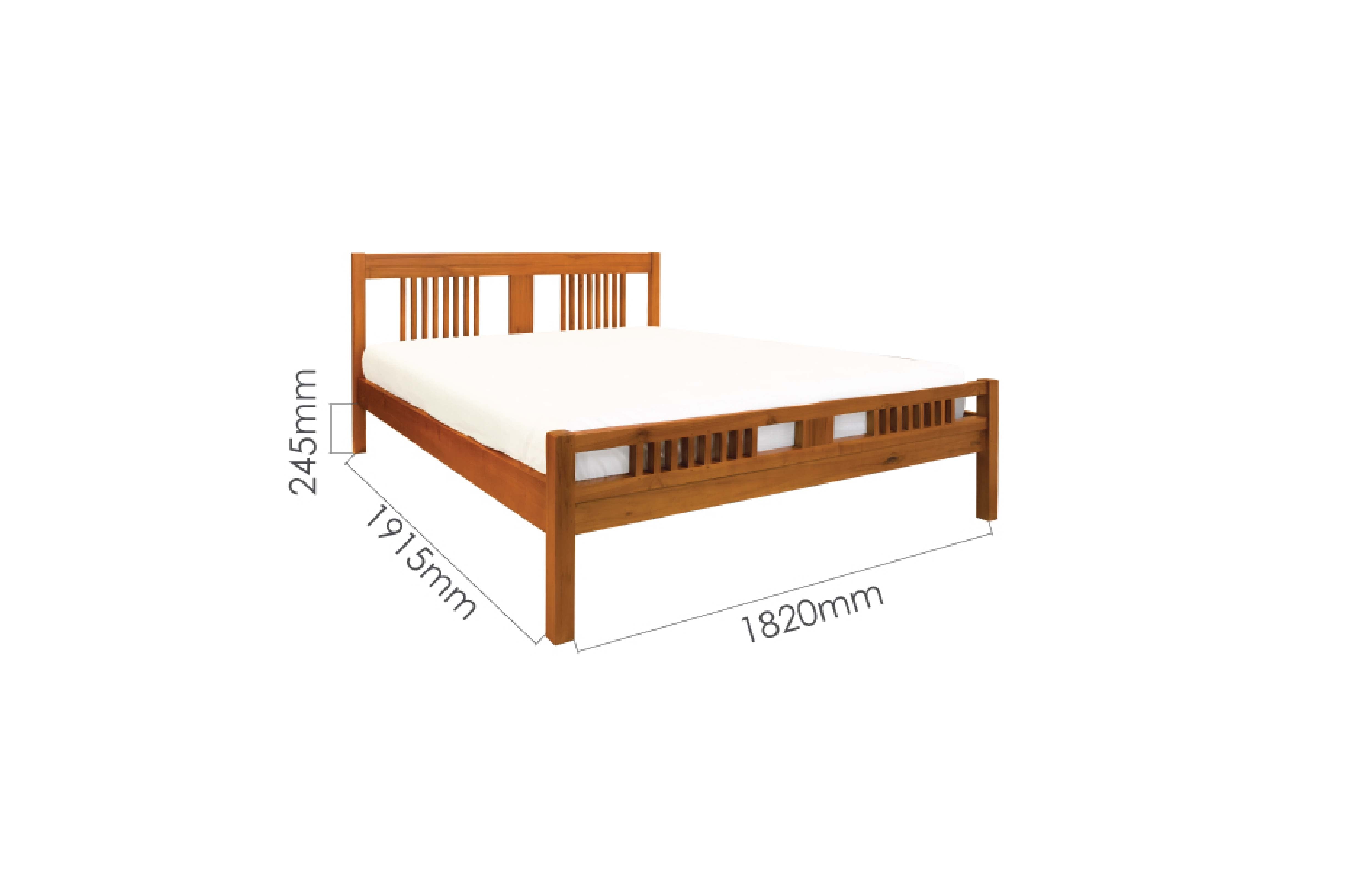 BRIS 6FT KING BED FRAME