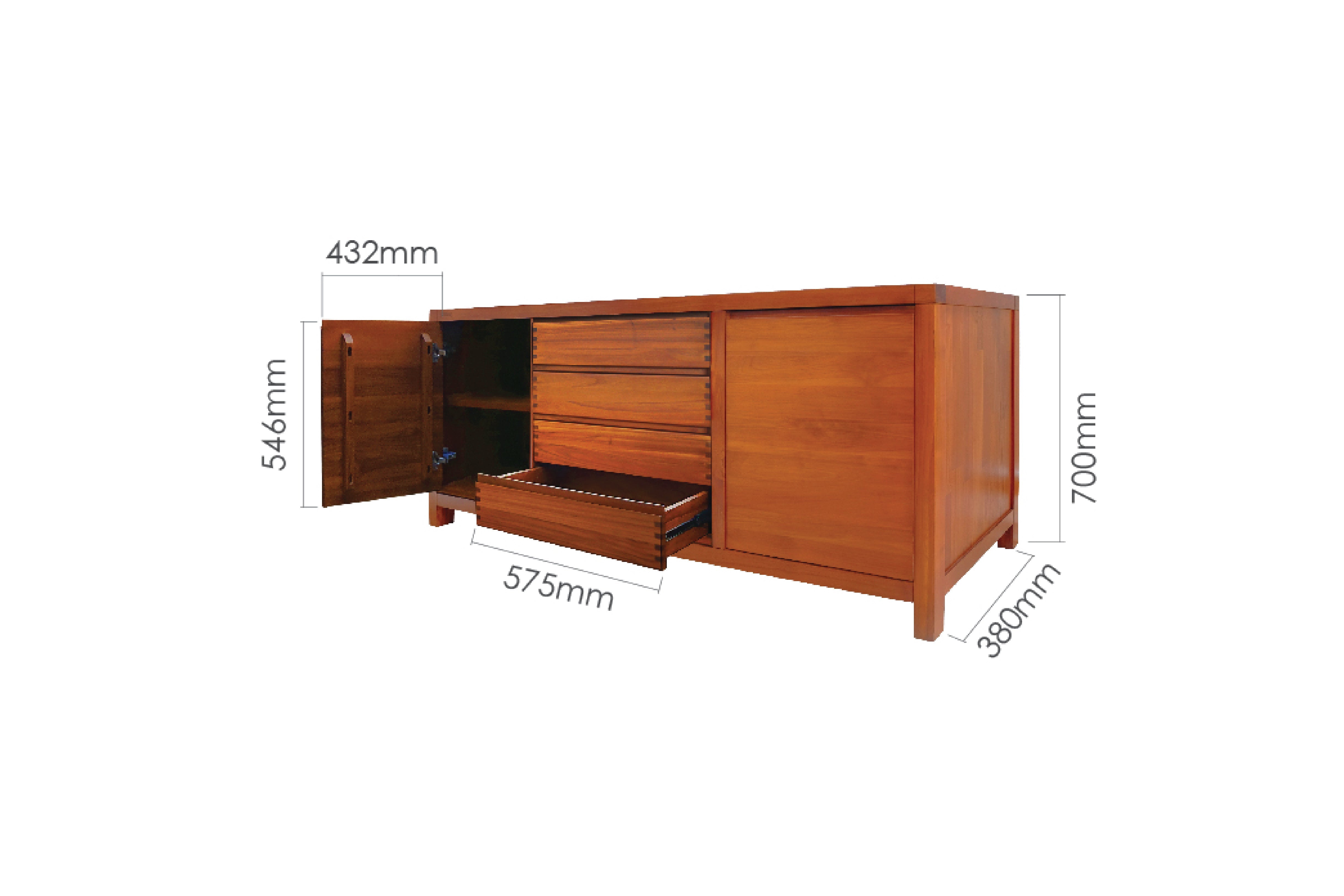 FISKE 160CM SIDEBOARD