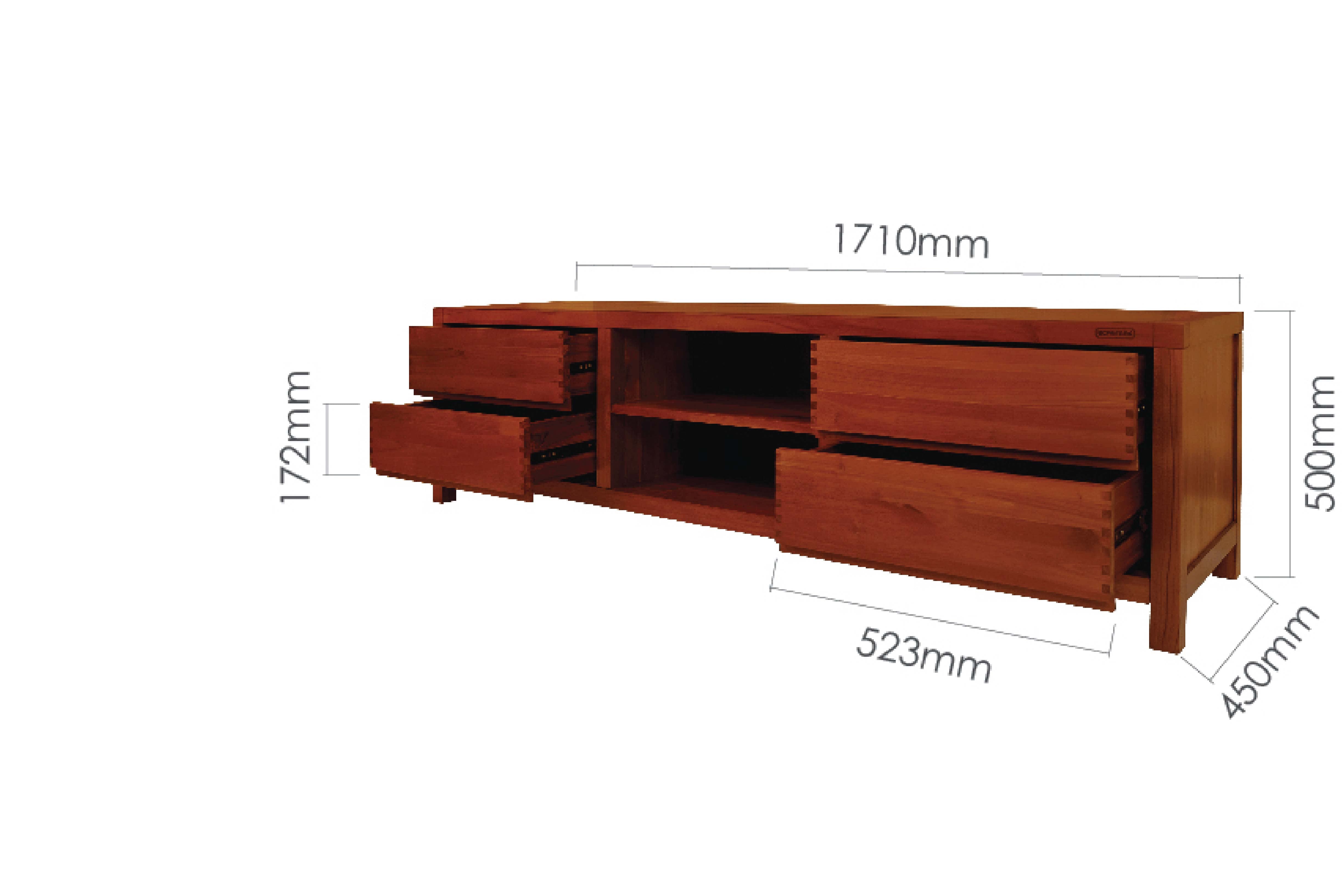 FISKE 170CM TV SIDEBOARD