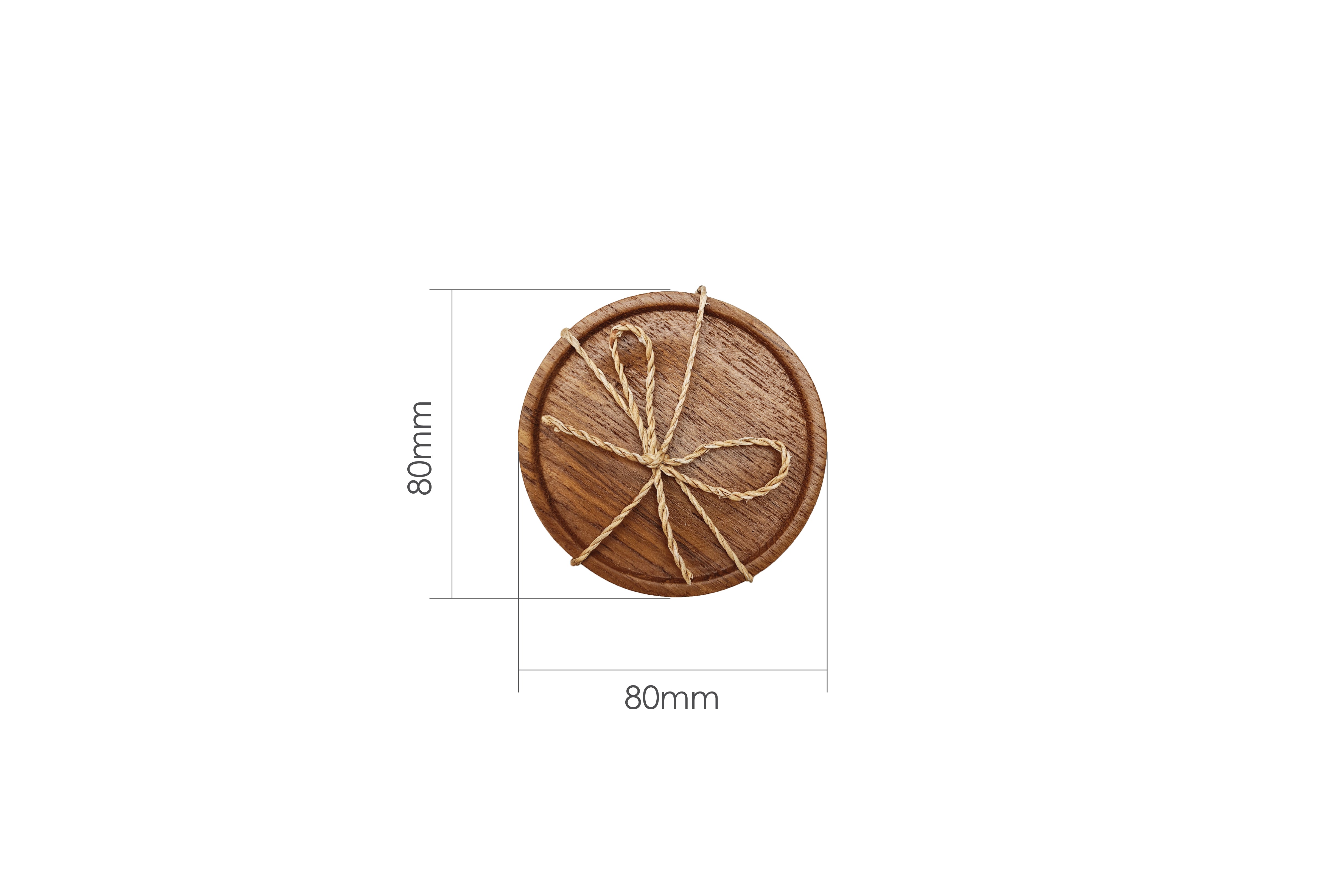 TEAK COASTER 6PCS SET