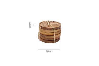 TEAK COASTER 6PCS SET