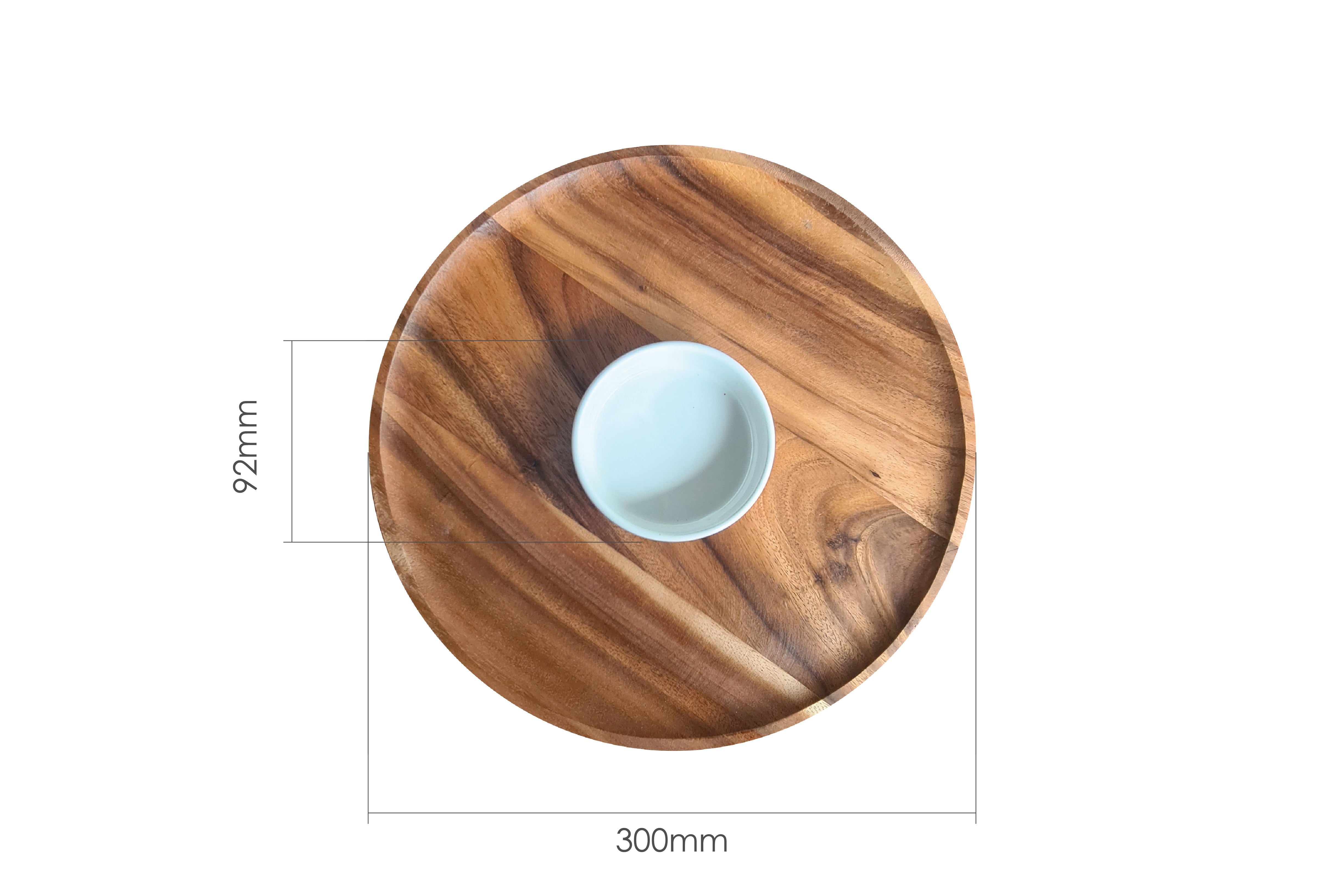 ROUND TRAY WITH SERVING CUP